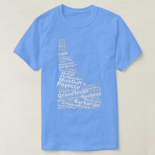 Idaho Breweries  T-Shirt (Design Front)