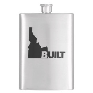 Idaho Built Black Hip Flask