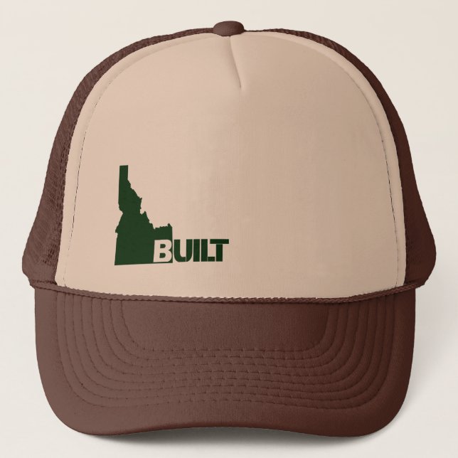 Idaho Built (Dark Green) Trucker Hat (Front)
