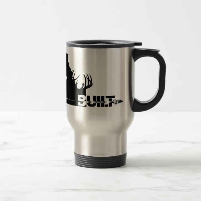 Idaho Built Elk Hunter Travel Mug (Right)