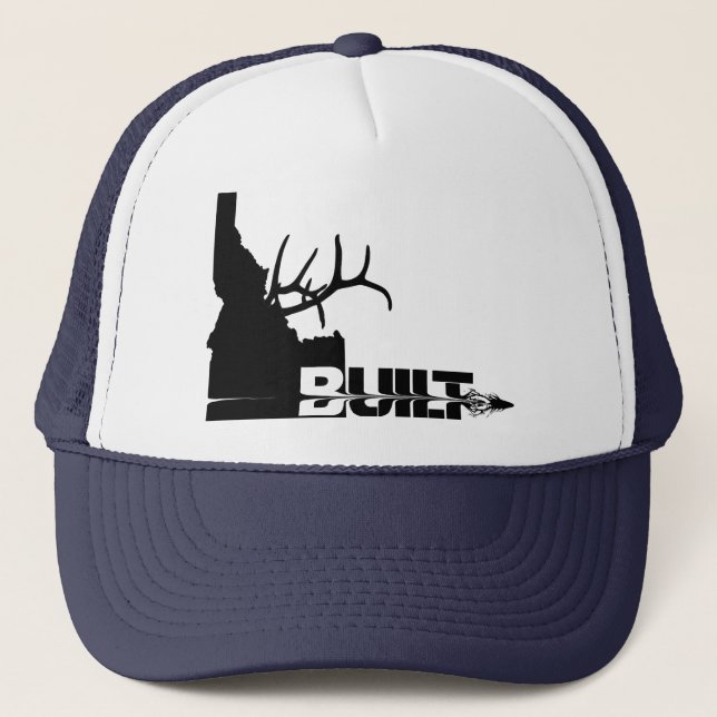 Idaho Built Elk Hunter Trucker Hat (Front)