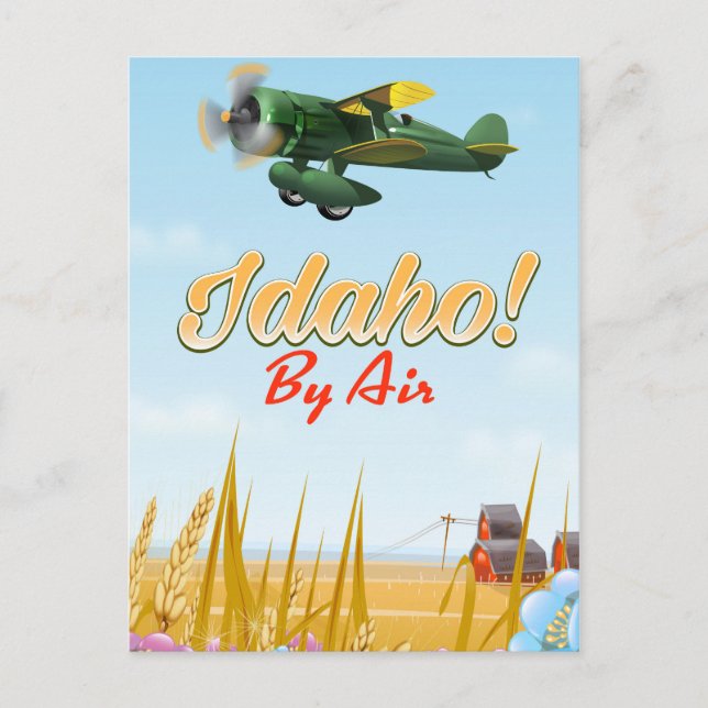 Idaho! By air Postcard (Front)