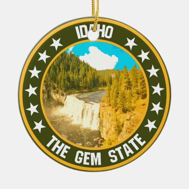 Idaho                                              ceramic tree decoration (Front)