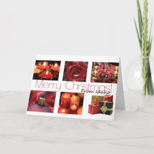 Idaho   Christmas Card, state specific Holiday Card