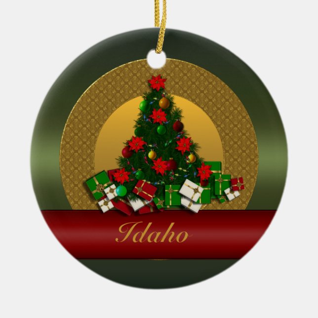 Idaho Christmas Tree Ornament (Front)
