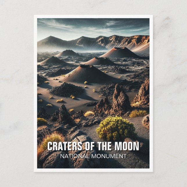 Idaho Craters of the Moon National Monument Postcard (Front)