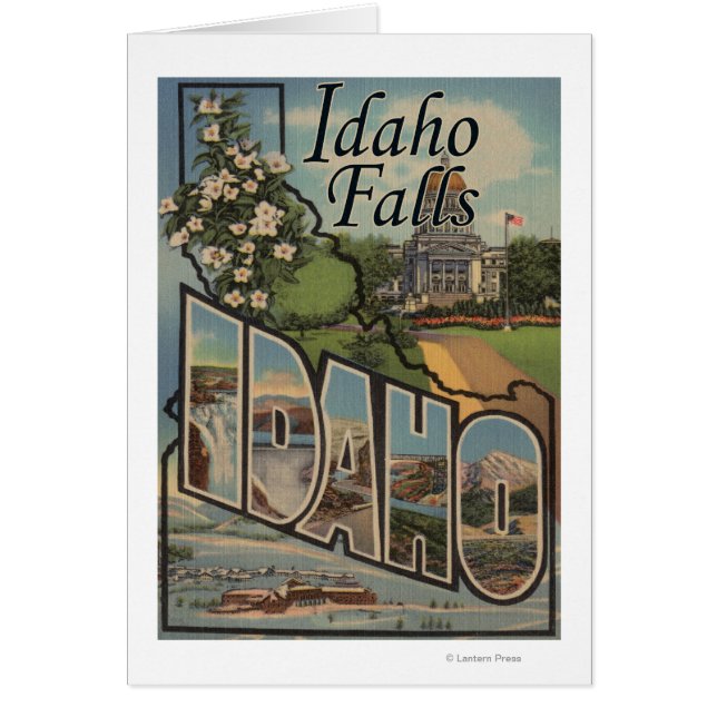 Idaho Falls, Idaho - Large Letter Scenes (Front)