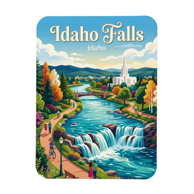 Idaho Falls Idaho Magnet (Vertical)