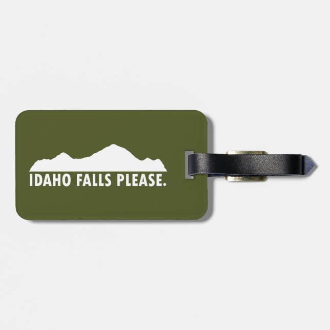 Idaho Falls Please Luggage Tag (Back Horizontal)