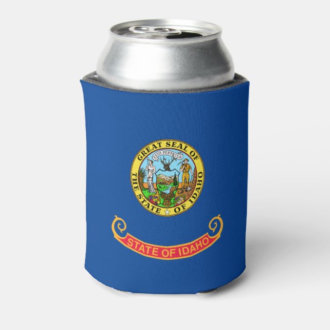 Idaho flag can cooler (Can Back)