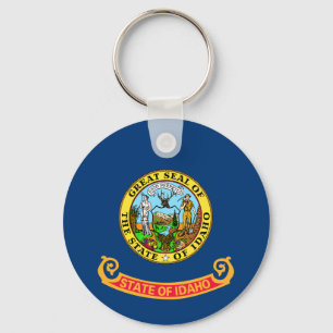 Idaho Flag Keychain
