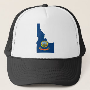 Idaho Flag Map Trucker Hat