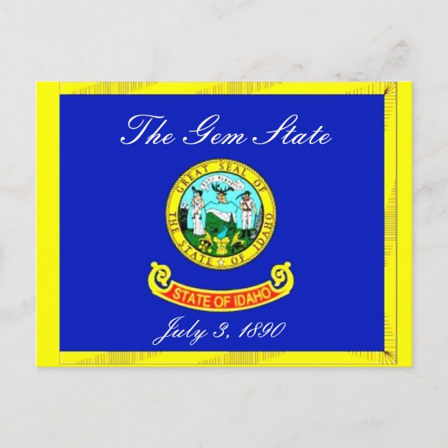 Idaho Flag Postcard (Front)