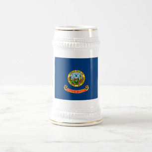 Idaho Flag: the Gem State, America Mountain West Beer Stein