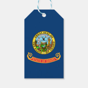 Idaho Flag: the Gem State, America Mountain West Gift Tags