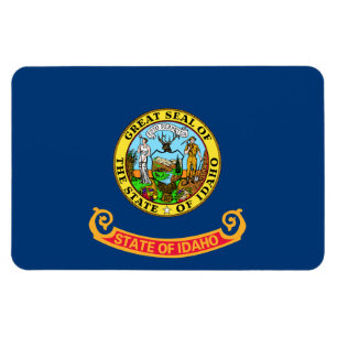 Idaho Flag: the Gem State, America Mountain West Magnet