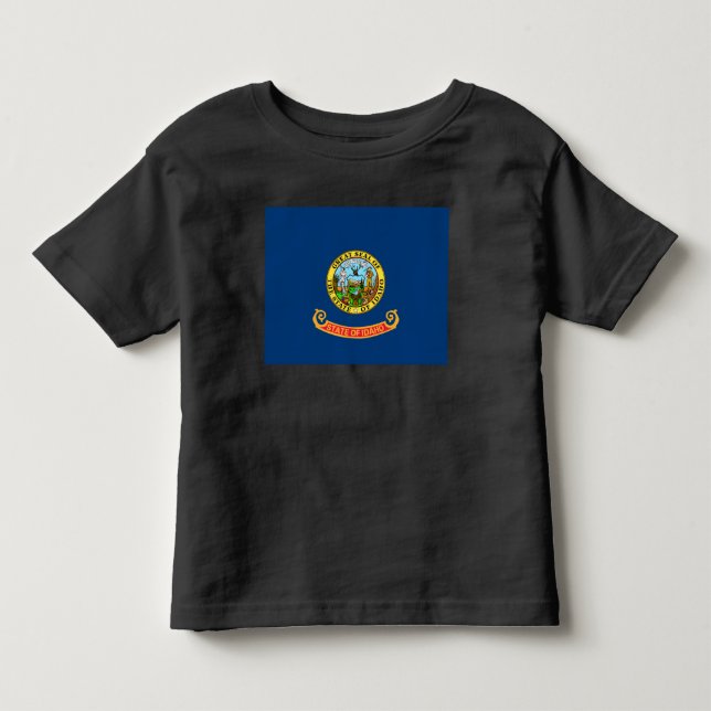 Idaho Flag: the Gem State, America Mountain West Toddler T-Shirt (Front)