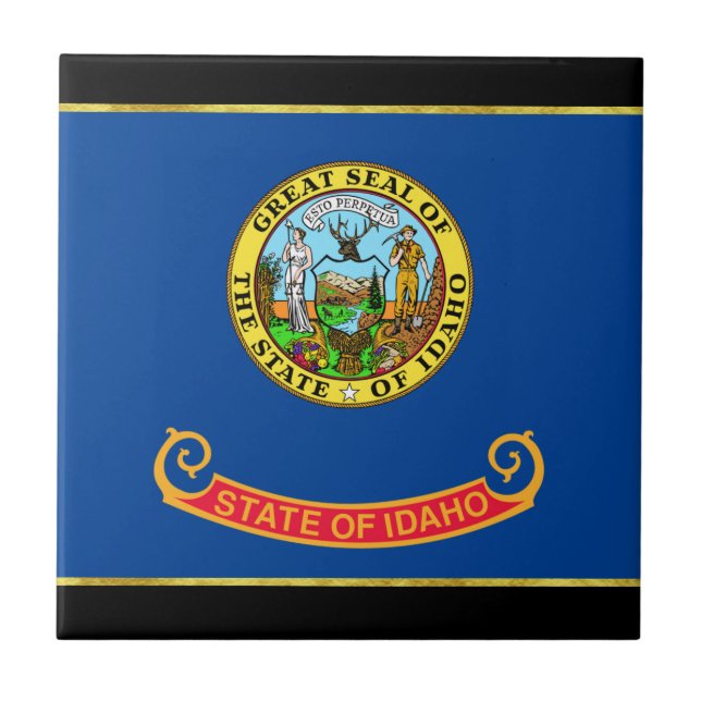Idaho flag tile (Front)