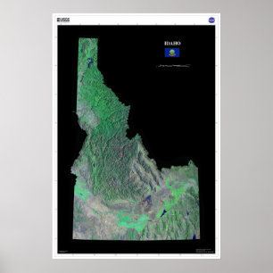 Idaho From Space Poster