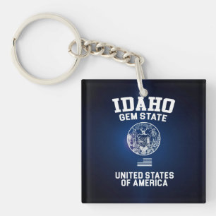 Idaho Gem State Key Ring