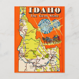 Idaho Gem State Postcard