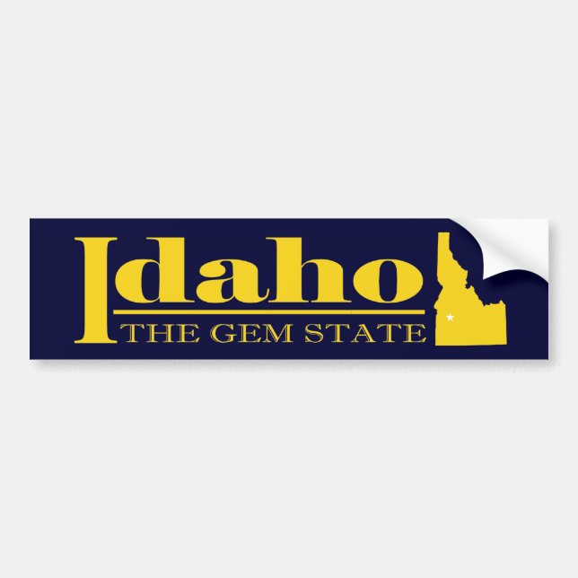 Idaho Gold Bumper Sticker (Front)