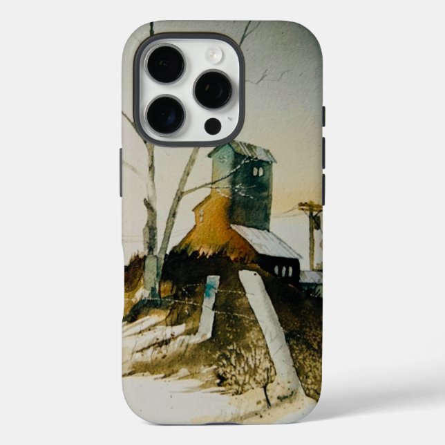 Idaho Grain Elevator phone case (Back)