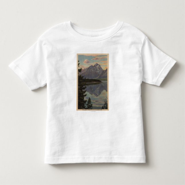 Idaho - Grand Teton Reflection on Jackson Lake Toddler T-Shirt (Front)