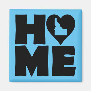 Idaho Home Heart State Fridge Magnet