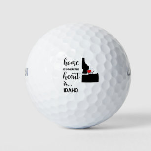 Idaho Home is where the heart is Golf Balls
