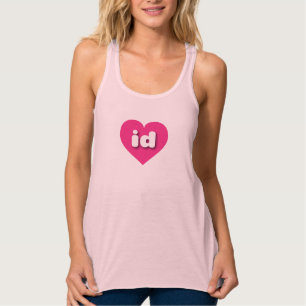 Idaho hot pink heart - I love id Singlet