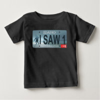 Idaho "I Saw 1" Sasquatch License Plate