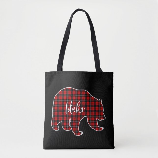 Idaho Leopard Bear Christmas American Tote Bag (Front)