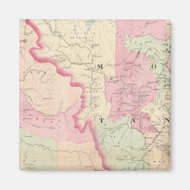 Idaho, Montana west Magnet (Front)