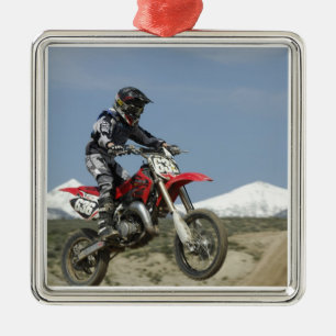 Idaho, Motocross Racing, Motorcycle Racing Metal Tree Decoration