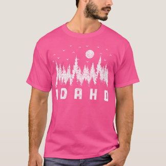 Idaho Nature Lover Trees Forest Hiking T-Shirt