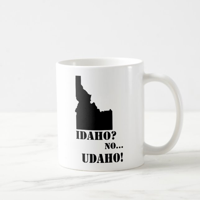 Idaho No Udaho Map Coffee Mug (Right)