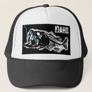 IDAHO - ONE BAD BASS SWALLOWED IDAHO TRUCKER HAT