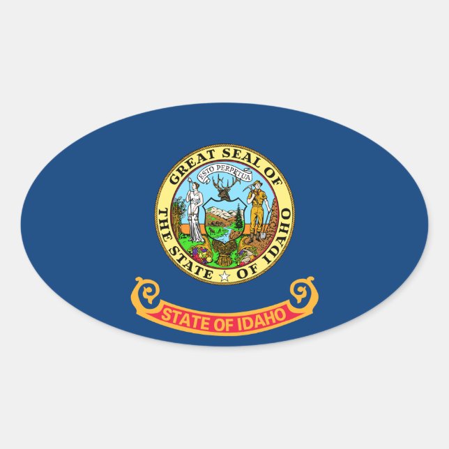 Idaho Oval Sticker (Front)
