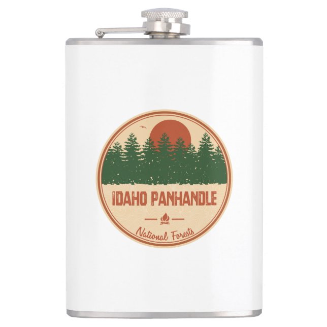 Idaho Panhandle National Forests Hip Flask (Front)