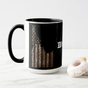 IDAHO PATRIOT BURNT WOOD BLK MUG