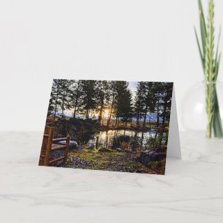 Idaho Pond Folded Greeting Card