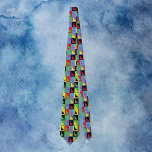 Idaho Pop Art Outline Pattern Tie<br><div class="desc">Are you a fan of the gem state?  This tie has a pop art pattern that features the US state of Idaho done in yellow,  black,  red,  green,  purple and blue</div>
