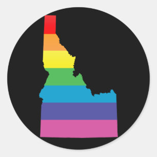 idaho pride. classic round sticker