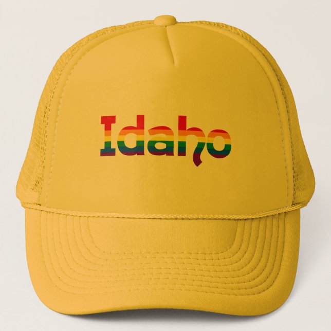 Idaho Rainbow text Hat (Front)