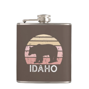 Idaho Retro Bear Hip Flask