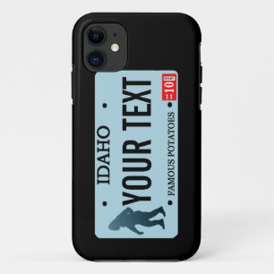 Idaho Sasquatch License Plate Case-Mate iPhone Case