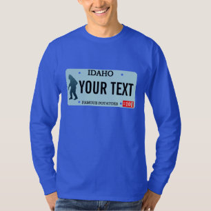 Idaho Sasquatch License Plate T-Shirt