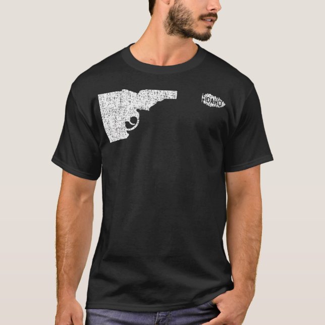 Idaho Shooting Pine Tree Gun Nature Lover T-Shirt (Front)