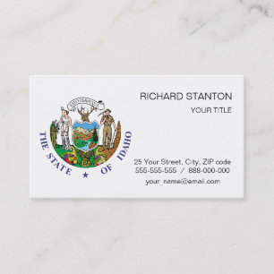 Idaho sign business card